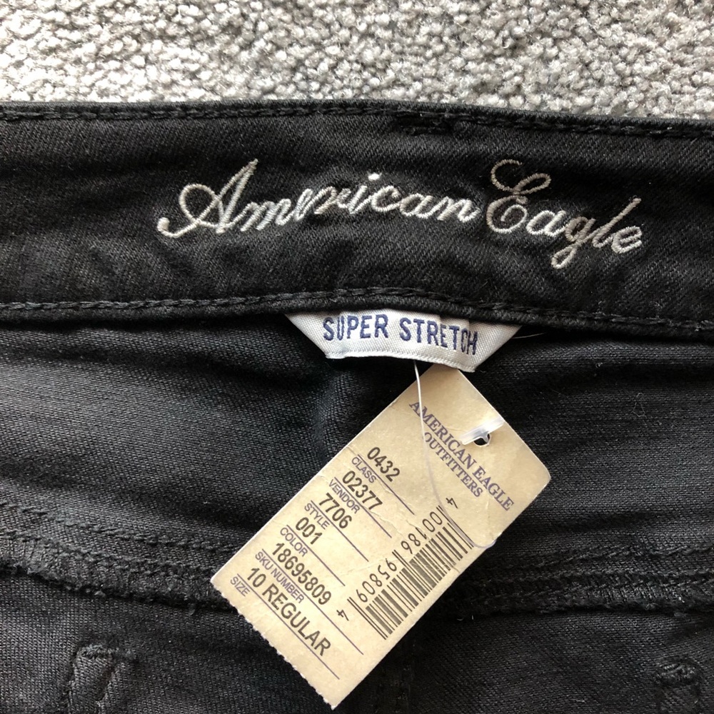 Skinny black denim
